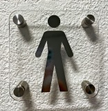 WC  Schild Herren