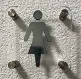WC  Schild Damen