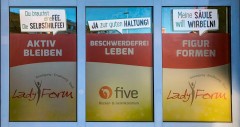 LadyForm Biberist - Fitnessstudio /  Milchglas- Sichtschutzfolie bedruckt