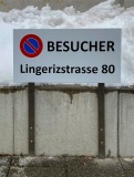 Besucherschild